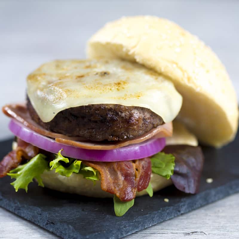 Farmer's Choice Big Bang Burger with Bacon and Ham | Discover Barbados Recipes | Get Started | HIPAC Foods