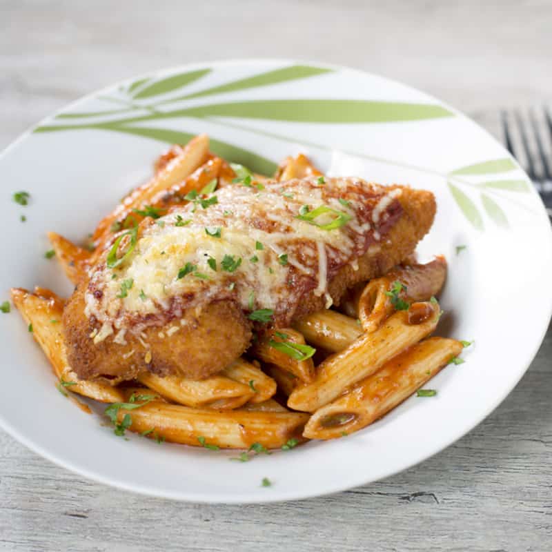 Parmesan Farmers Choice Chicken Fillets With Penne Hipac Foods