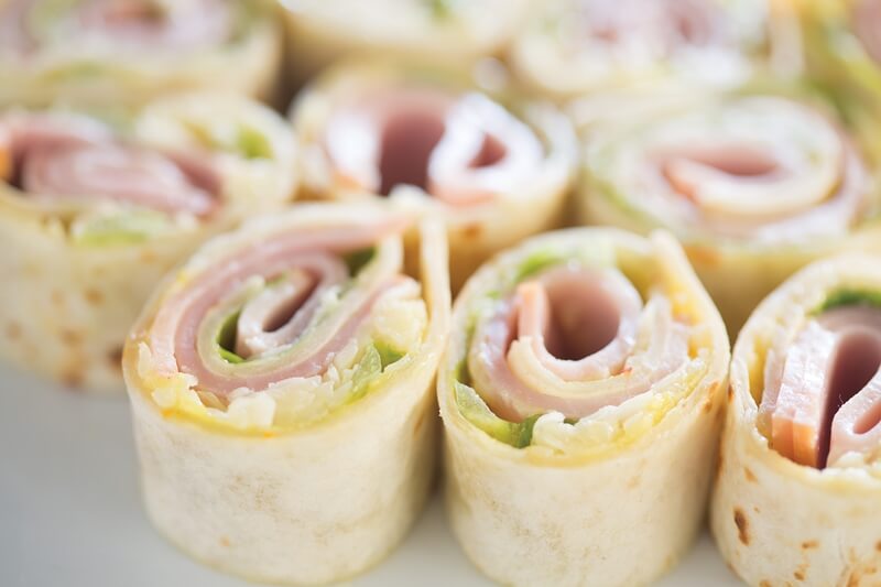 Turkey And Ham Roll Ups