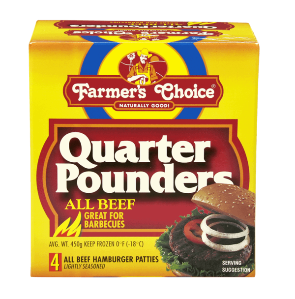 Farmer’s Choice Quarter Pounders