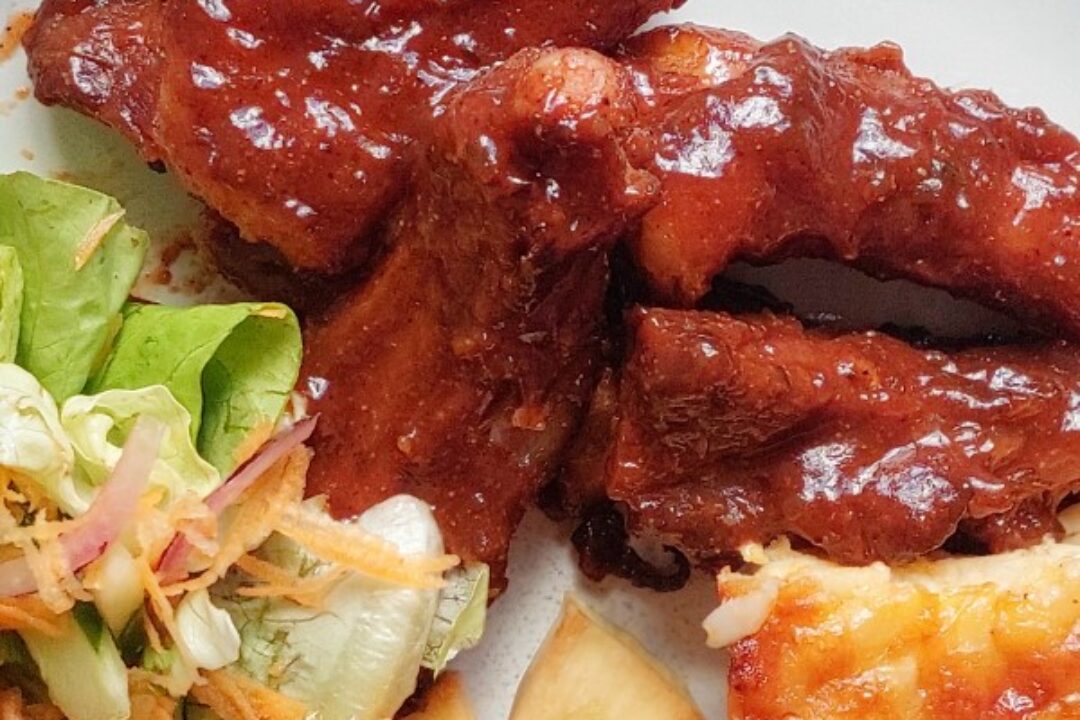 Oven Baked Smoked BBQ Pigtails